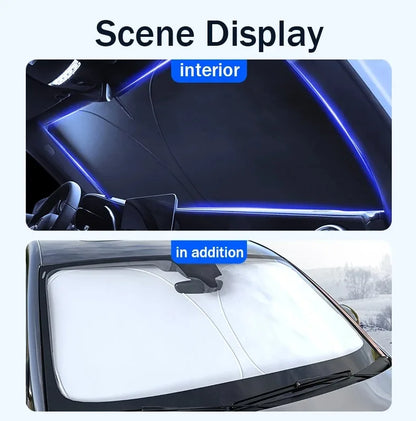 Protection UV de voiture, pare-brise avant, pare-soleil pliable, articles de protection d'été, fonction d'isolation thermique et de conservation de voiture