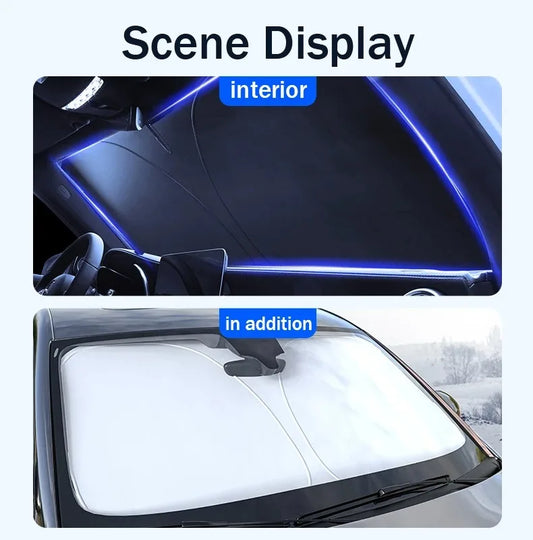 Protection UV de voiture, pare-brise avant, pare-soleil pliable, articles de protection d'été, fonction d'isolation thermique et de conservation de voiture