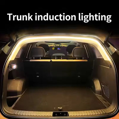 Éclairage de coffre de voiture haute luminosité, lumière ambiante, décoration intérieure, câblage LED, détection automatique gratuite, bande lumineuse pour hayon