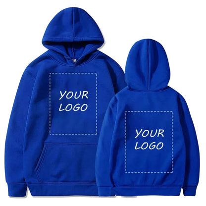 Logo/image de marque conçue sur mesure pour femmes et hommes, sweats à capuche DIY, pulls décontractés et sweats à capuche tendance partout