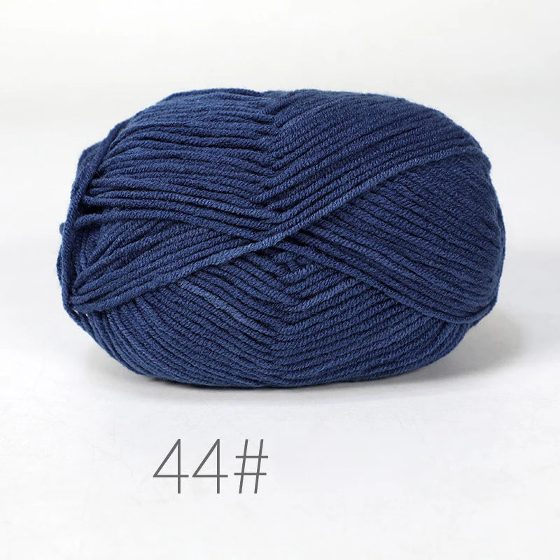 Combinaison de fils de coton au lait, couleurs mélangées, ensemble de fils à tricoter au Crochet pour bricolage artisanal, pull, écharpe, tricot, 5 pièces