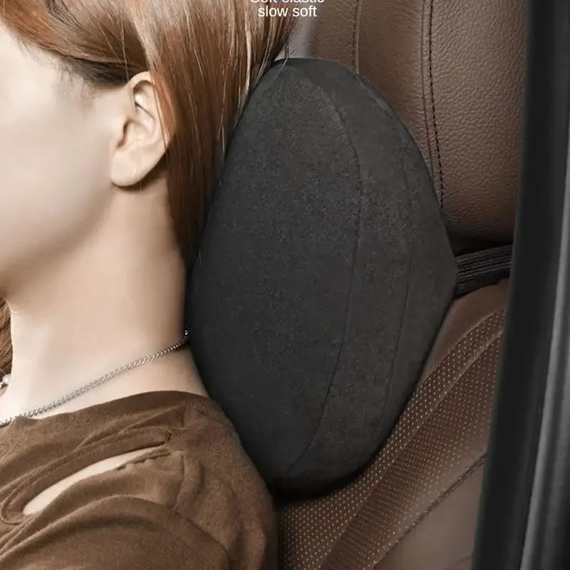 Appui-tête de voiture en coton à mémoire de forme, 2 pièces, Support de cou, accessoires de voiture, classe de siège, doux, universel, réglable, oreiller de voiture, coussin de repos du cou