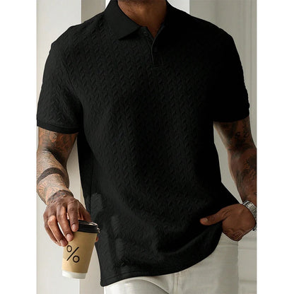 Polo d'été à manches courtes pour hommes, Streetwear, hauts de couleur unie, marque respirante