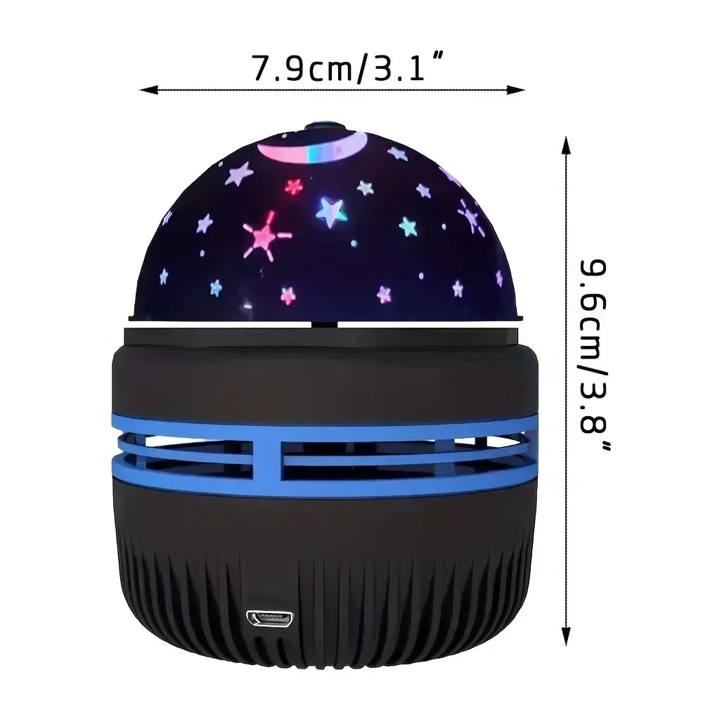 جهاز عرض النجوم المجري RGB يعمل بمنفذ USB، مصباح ليلي مع جهاز تحكم عن بعد، مثالي لتزيين الغرف والحفلات وهدايا أعياد الميلاد