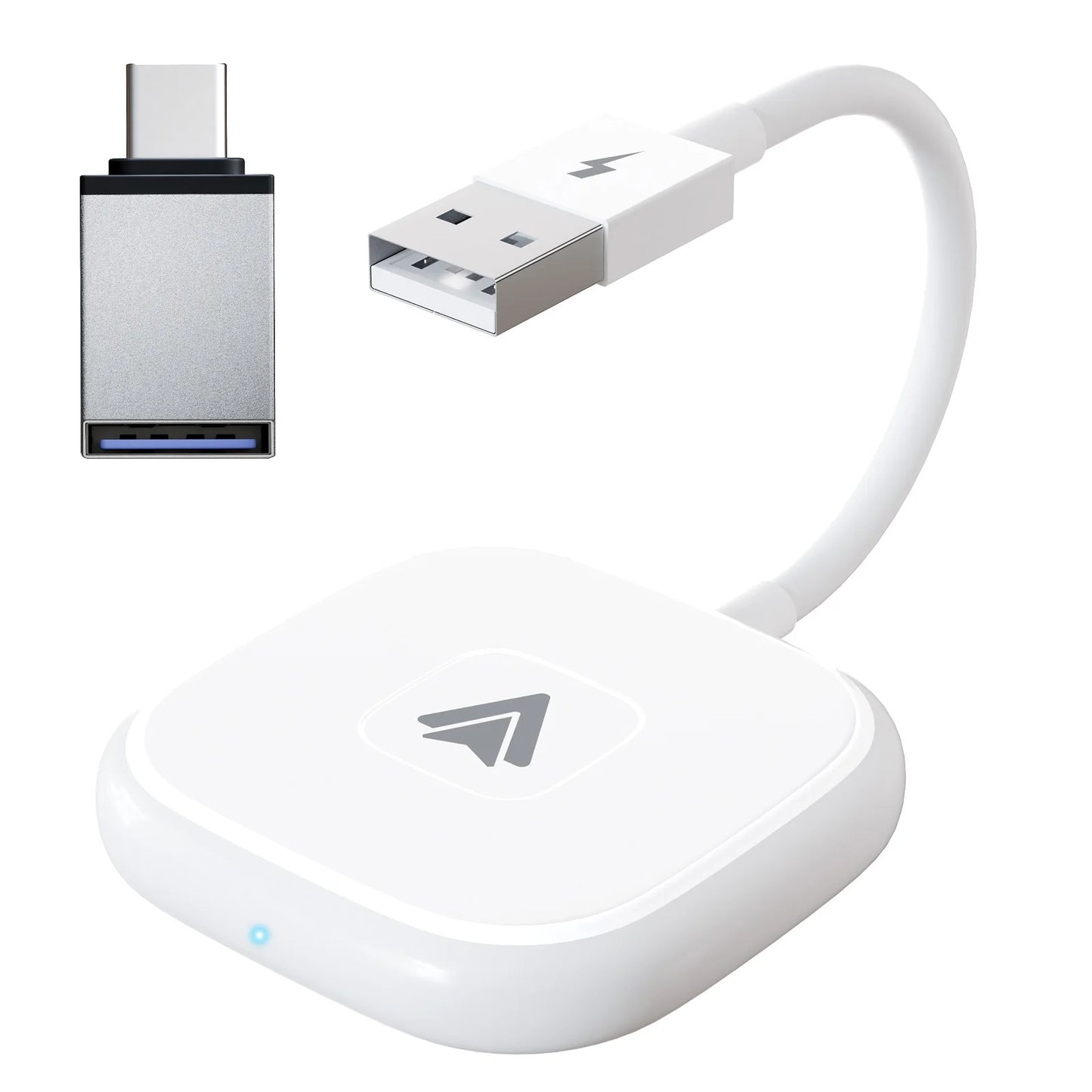 Adaptateur CarPlay sans fil IOS ou Android Auto sans fil 5G WiFi type-c USB Plug Play CarPlay sans fil