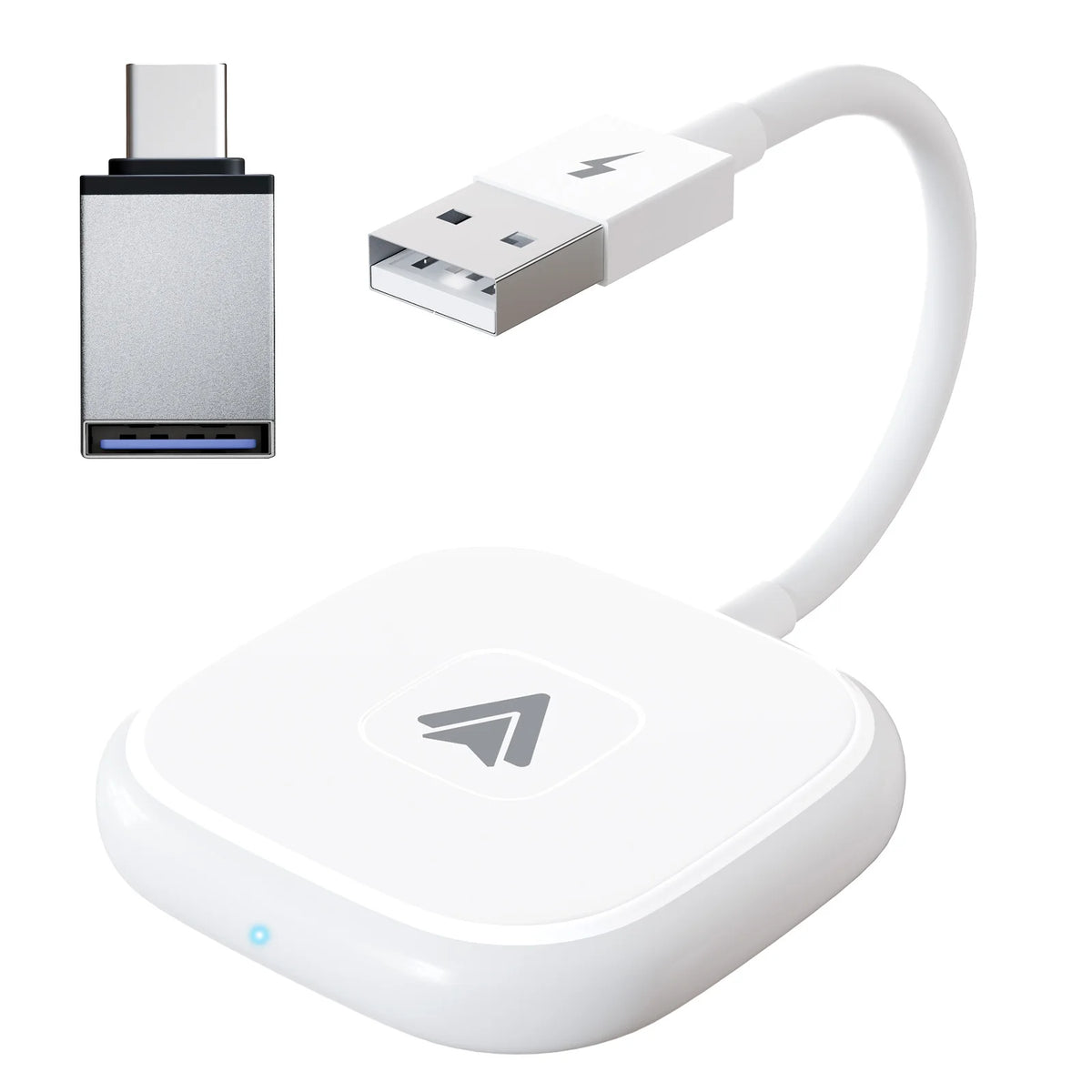 Adaptateur CarPlay sans fil IOS ou Android Auto sans fil 5G WiFi type-c USB Plug Play CarPlay sans fil