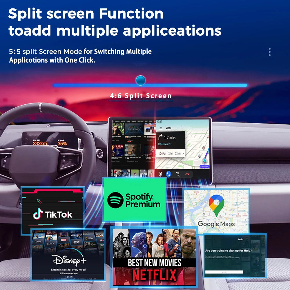 MMB sans fil CarPlay AI Box Android Auto Android 13.0 QCM6125 8 cœurs BT 5.2 connexion automatique GPS 4G SIM pour 2024-2026 Polestar 4
