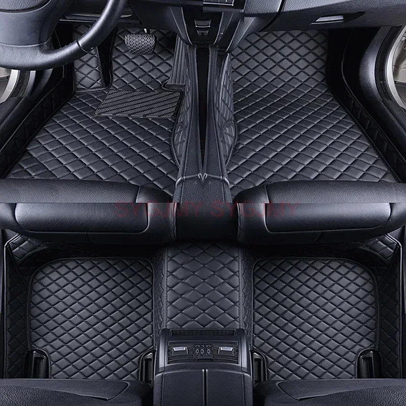 Tapis de Sol de Voiture 3D Personnalisé en Cuir Artificiel, Accessoires d'Nikpour BMW Série 5 E39 1995-2004 E60 F10 G30 2017-2022