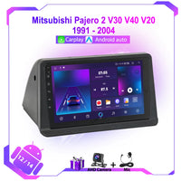 Autoradio Android pour Mitsubishi Pajero 2, V30, V40, V20, 1991-2004, 4G, WIFI, lecteur de limitation, GPS, CarPlay sans fil