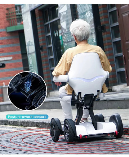 Électrique tout-Terrain intelligent et pliable automatiquement, avec batterie amovible, contrôle sans fil, alimentation pour handicapés
