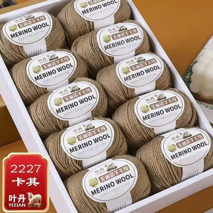 Fil de laine doux à 3 plis, 500 g/ensemble, pour crochets, chapeau d'hiver, pull, écharpe, châle, manteau, Cardigan, bricolage, confortable, chaud et moelleux, fil rouge pour bébé