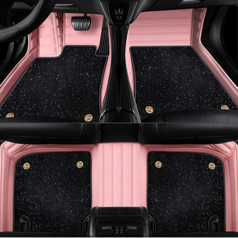 Tapis de sol de voiture personnalisé pour KIA Carnival Sedona VQ, Double couche, accessoires, doublures de sol en cuir, accessoires de voiture
