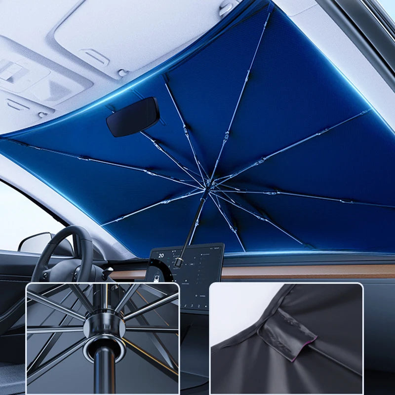 Pare-soleil rétractable pour pare-brise avant de voiture, Protection solaire d'été, blocage de Parasol de voiture
