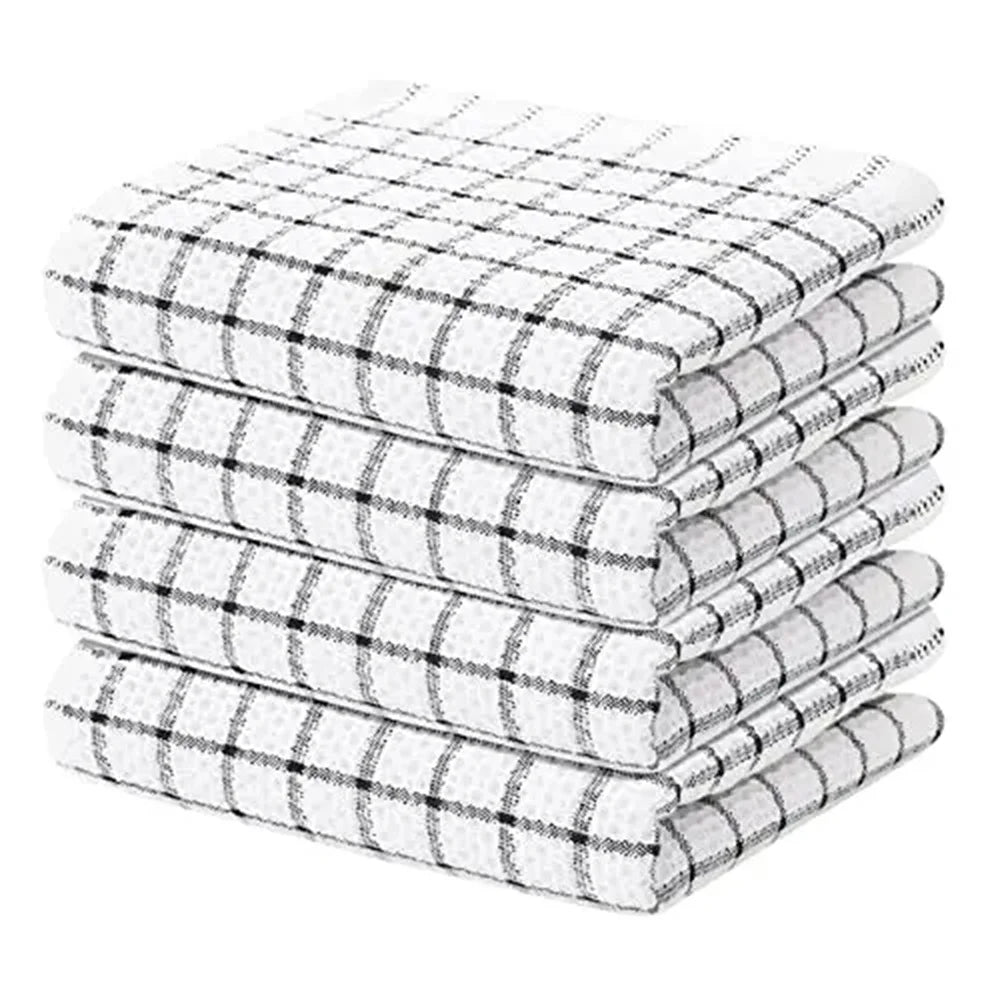 Homaxy 100% coton serviette de cuisine torchon doux Super absorbant chiffons de cuisine nettoyage à domicile serviette à récurer lavage de la vaisselle tissu