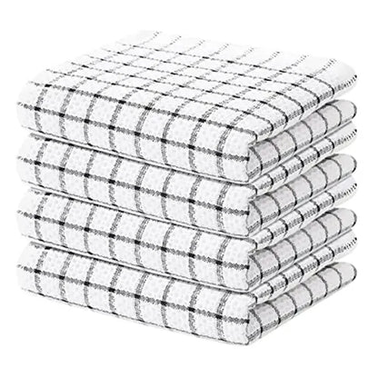 Homaxy 100% coton serviette de cuisine torchon doux Super absorbant chiffons de cuisine nettoyage à domicile serviette à récurer lavage de la vaisselle tissu