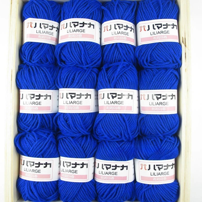 12 pièces 300g fil de lait fait à la main grossier bricolage tissage boule de fil pour pull chapeau écharpe et autres vêtements doux Crochet fil à tricoter