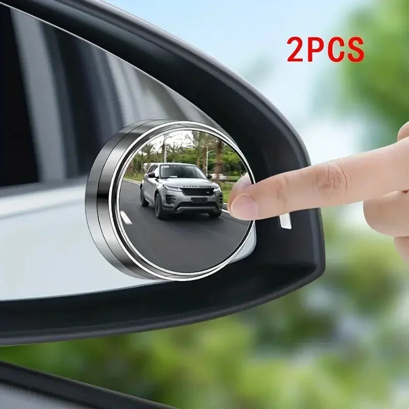 Rétroviseur circulaire d'angle mort de voiture, rétroviseur latéral adhésif, angle de vision accru de 360 degrés, accessoires de voiture