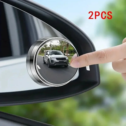 Rétroviseur circulaire d'angle mort de voiture, rétroviseur latéral adhésif, angle de vision accru de 360 degrés, accessoires de voiture