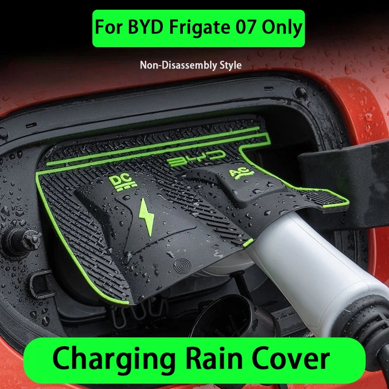 غطاء حماية من المطر لبندقية شحن BYD Frigate Frigate07، مخصص للطاقة الجديدة، منفذ شحن السيارة، مقاوم للماء
