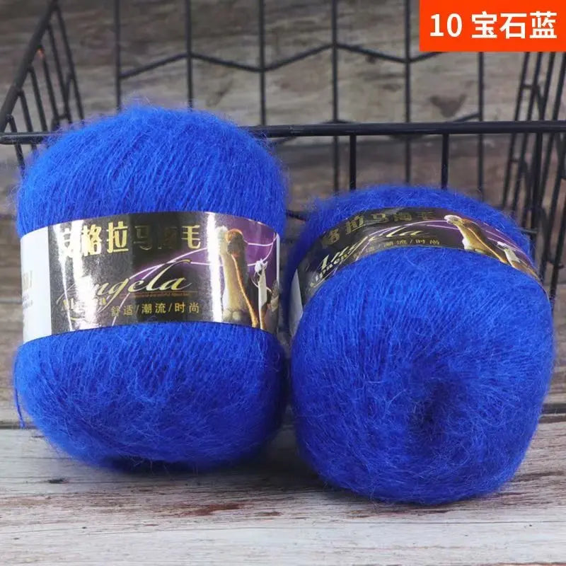 Fil de laine Mohair d'alpaga en peluche pour fil à tricoter, écharpe de pull 40 grammes/boule, fils épais de Lanas doux et chaud gonflés