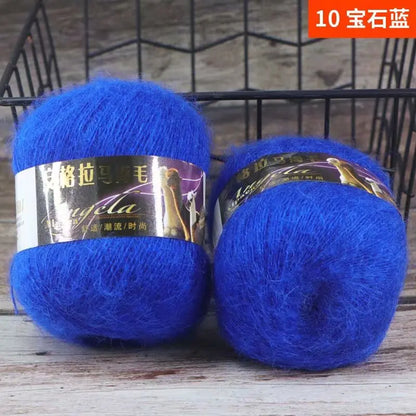 Fil de laine Mohair d'alpaga en peluche pour fil à tricoter, écharpe de pull 40 grammes/boule, fils épais de Lanas doux et chaud gonflés