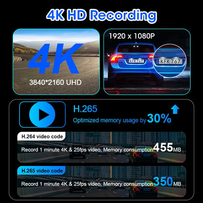 Develuck nouveau 11.26 ''4K voiture DVR sans fil CarPlay Android Auto lecteur multimédia IPS écran tactile Bluetooth enregistreur vidéo FM AUX