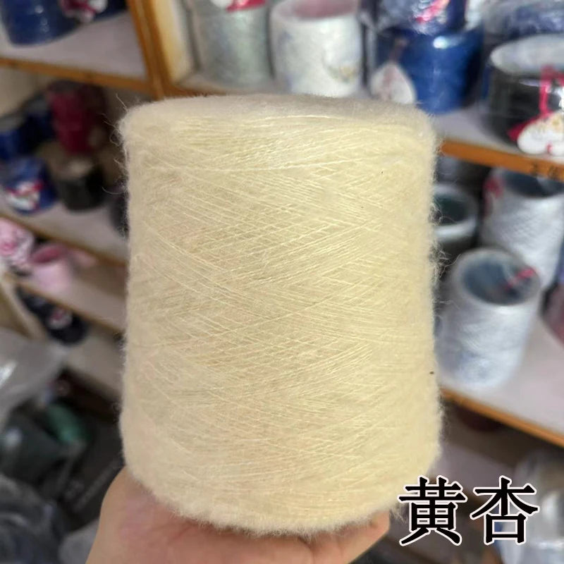 1 régiment de 500 grammes de laine Mohair ultra douce près du corps sans collant, foulards tricotés à la main, fil de pull