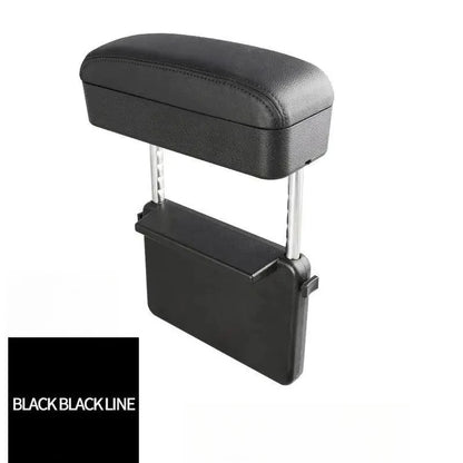 Boîte d'accoudoir de voiture universelle, Support de coude, Console centrale réglable, accessoires de voiture, organisateur d'espace de siège en cuir