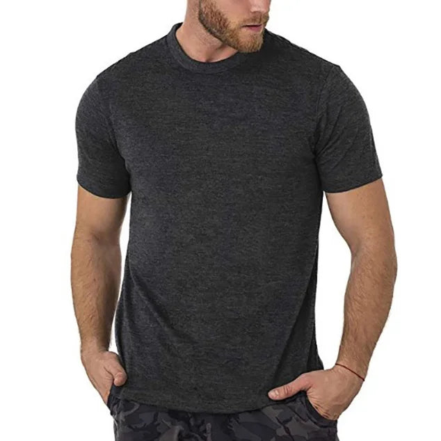 T-Shirt avec couche de Base en laine mérinos pour hommes, 180GSM, évacuant l'humidité, respirant, séchage rapide, Anti-odeur, taille ASIA