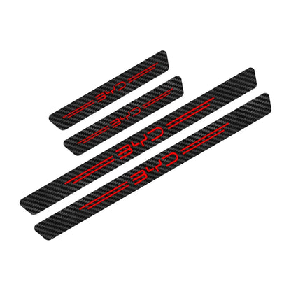 Autocollant de protection de seuil de voiture, 4 pièces, accessoires de voiture pour BYD F3 E6 Yuan Plus Atto F0 G3 I3 Ea1 Song Max Tang Dmi