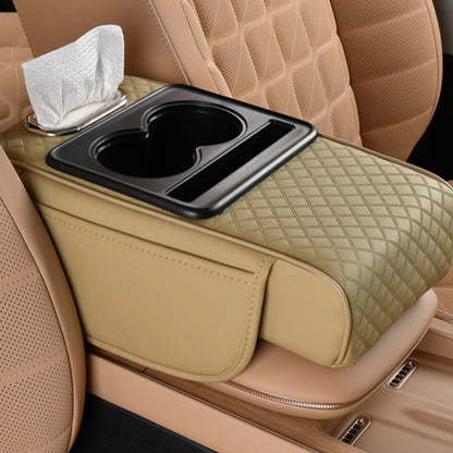 Coussin d'extension multifonctionnel pour accoudoir de voiture, coussin de console centrale épaissi de 7,5 cm, support de coude, organisateur de voiture