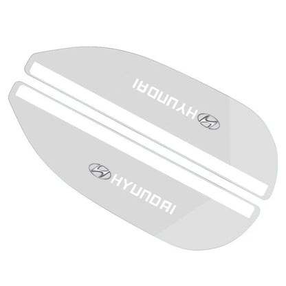 Autocollant de visière à sourcils imperméable pour rétroviseur de voiture, 2 pièces, pour Hyundai n-line Genesis I10 I20 I30 I40 IX20 IX35 Kona Getz Veloster