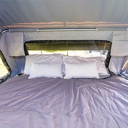 Remorque personnalisée pour petite remorque de camping-car avec tente, caravane tout-terrain 4x4, Suspension indépendante pour le Camping de vacances