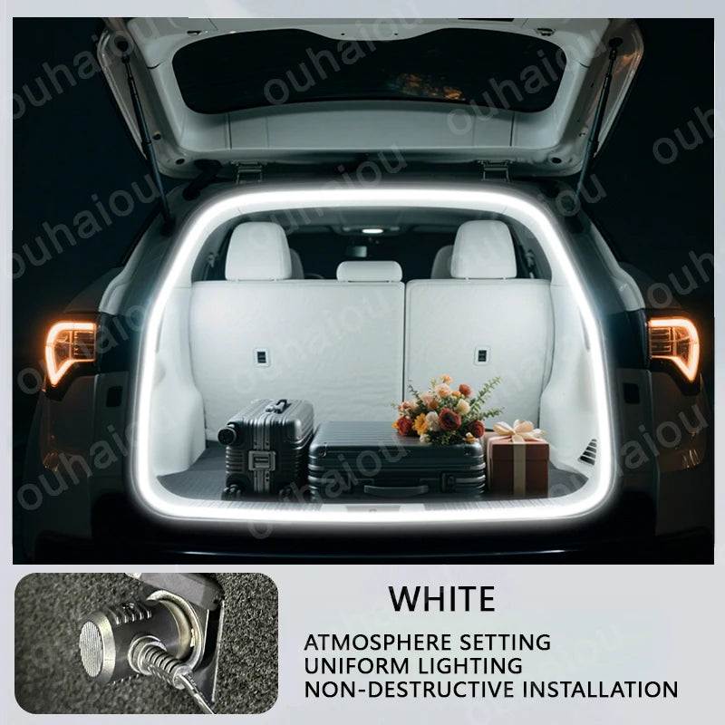 Pour Lynk & Co 01 lumière de modification de la lumière du coffre lumières d'ambiance blanc chaud blanc barre lumineuse LED de coffre arrière