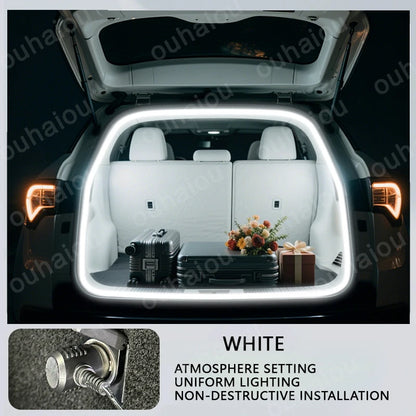Pour Lynk & Co 01 lumière de modification de la lumière du coffre lumières d'ambiance blanc chaud blanc barre lumineuse LED de coffre arrière