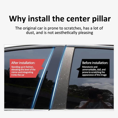6 pièces pour Zeekr 9X EX1H accessoires 2025 2026 2027 voiture pilier fenêtre revêtement d'habillage décoration Film de Protection B C colonne autocollants
