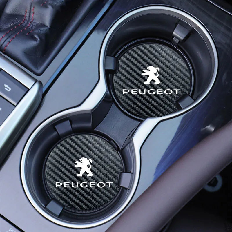 Coussin antidérapant en silicone pour voiture, 2 pièces, accessoires d'intérieur imperméables pour Peugeot 206 208 207 3008 308 2008 107 508 607