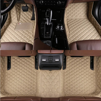 Tapis de sol de voiture personnalisés adaptés à la BMW X5 5 sièges véhicule électrique 2017-2019 tapis de pied en cuir automatique tapis
