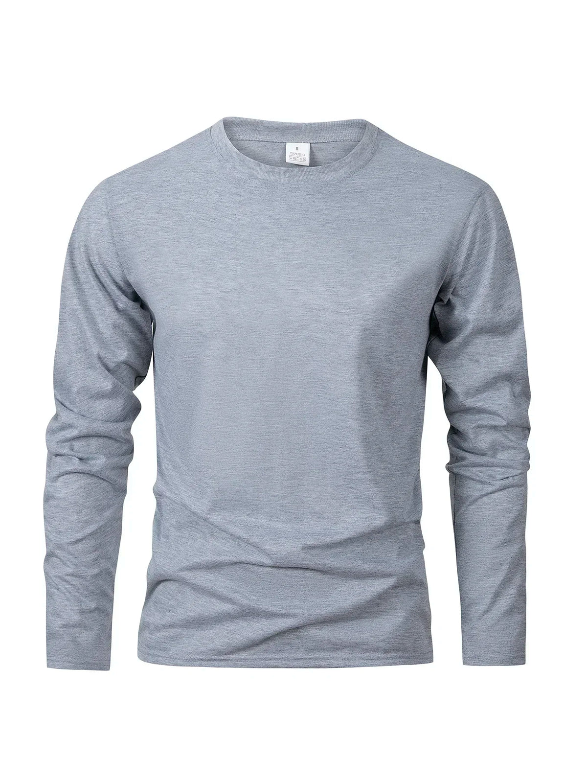 T-shirts à manches longues pour hommes, décontractés, col rond, évacuant l'humidité, hauts de sport pour hommes, confortables et polyvalents