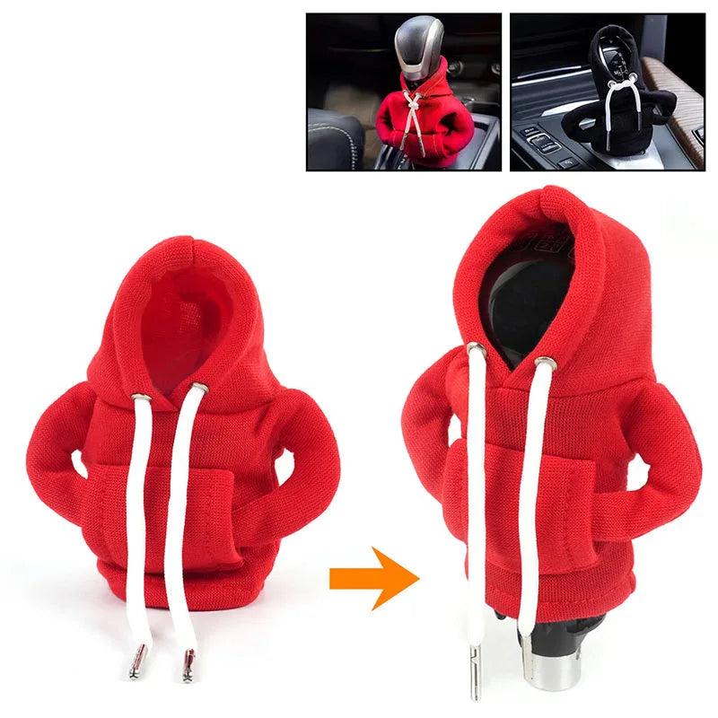 Mini couvercle à capuche pour changement de vitesse, couvercle de changement de vitesse, décoration de poignée de vitesse, adapté au levier de changement de vitesse de voiture universel automatique manuel, décor intérie