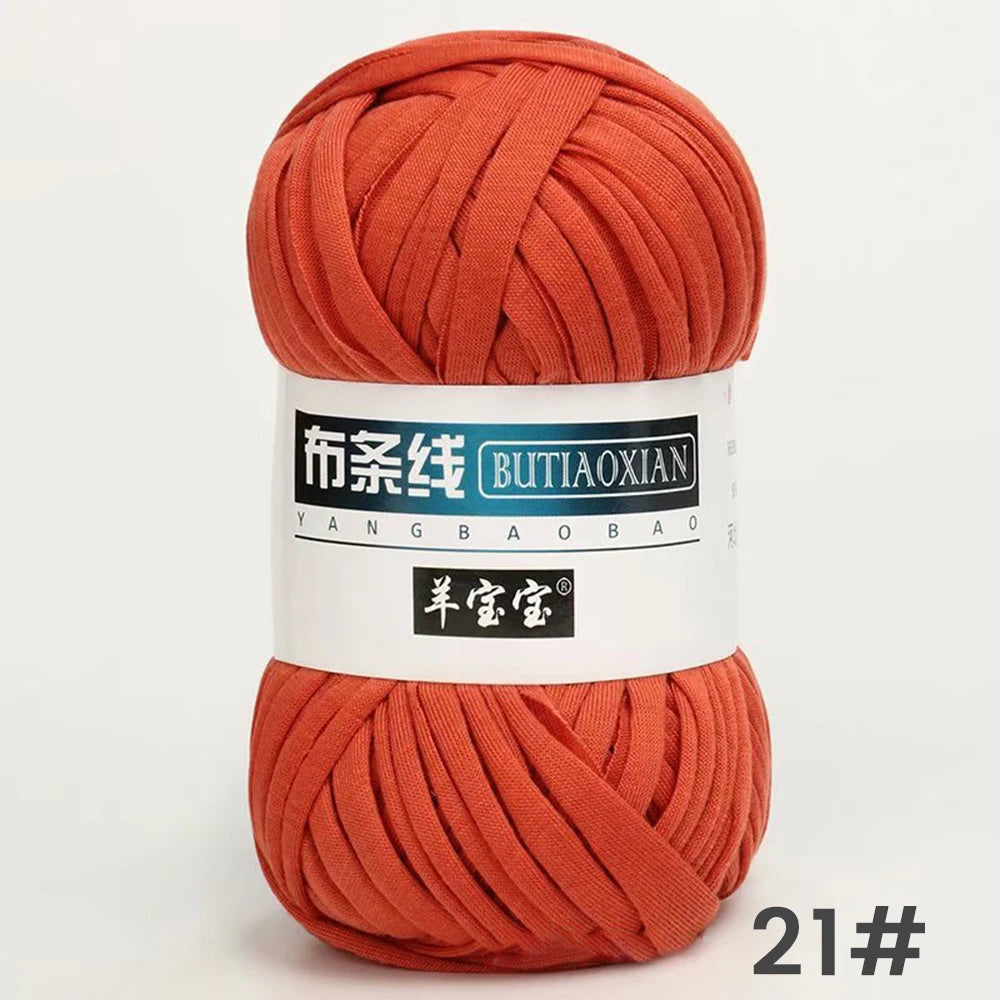Fil épais de 100g, tissu coloré Super doux, bande de fil pour tricoter à la main, sac tissé, panier de tapis, matériel tricoté à la main, bricolage