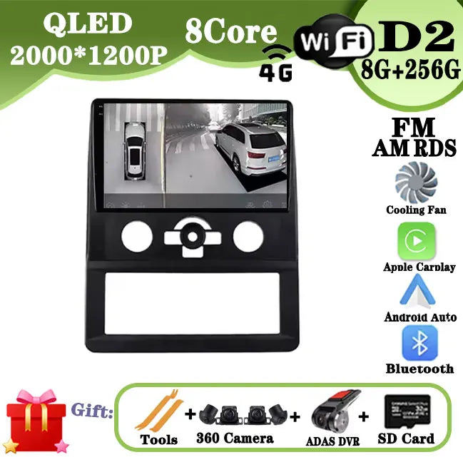 DSP راديو سيارة Carplay لـ Foton Royal Salon K1 G7 G9 GPS ملاحة Android Auto ستريو مشغل وسائط متعددة 4G Wifi BT