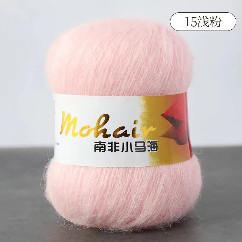 Fil de laine Mohair d'alpaga en peluche pour fil à tricoter, écharpe de pull 40 grammes/boule, fils épais de Lanas doux et chaud gonflés