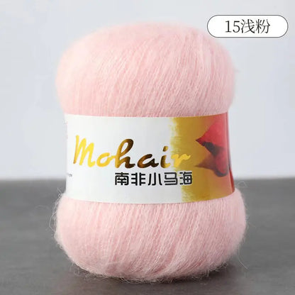 Fil de laine Mohair d'alpaga en peluche pour fil à tricoter, écharpe de pull 40 grammes/boule, fils épais de Lanas doux et chaud gonflés