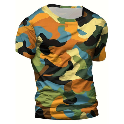 Mode Camouflage impression 3D T-Shirts hommes femmes décontracté col rond manches courtes t-shirt surdimensionné Harajuku Y2k hauts T-Shirts enfants vêtements