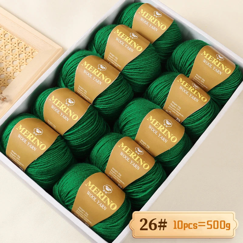 500 g de fil de laine d'alpaga mi-fin 212 de haute qualité, adapté au tricot de pulls, d'écharpes et de chapeaux, 10 écheveaux/paquet