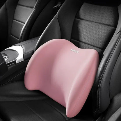 Car Headrest Pillow and Lumbar Support Set Memory Foam Neck Pillow & Back Cushion for Long Drive Pain Relief Car Seat Comfort