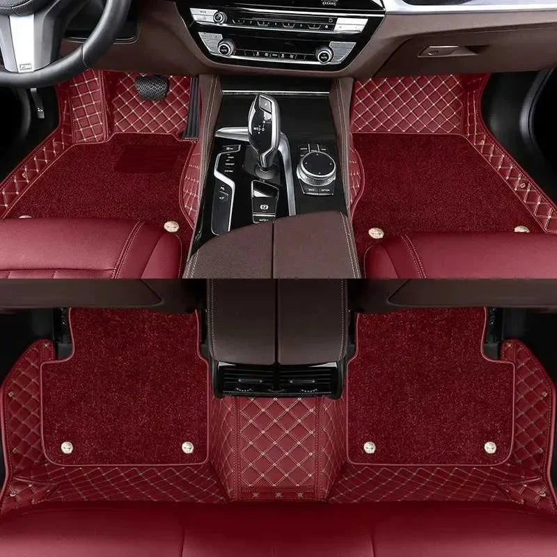 Tapis de sol de voiture 7D Double couche, pour Jetour X70 Plus, sept sièges 2021, coussinets de pied automobiles personnalisés, couverture de tapis Automobile, accessoires intérieurs