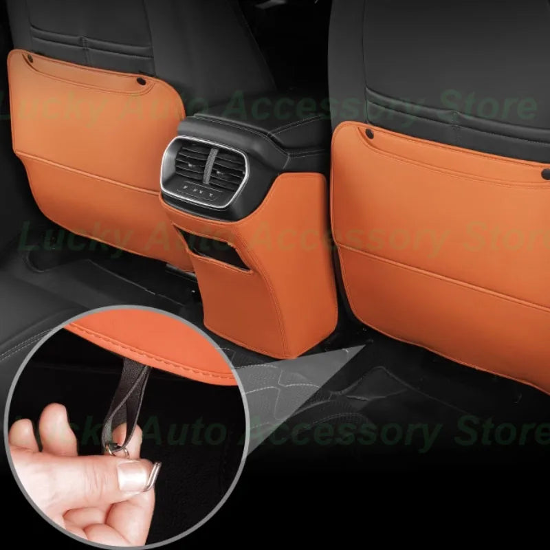 Housses arrière de voiture Nucleo Anti-rika, BYD Sea Discuting 07, EV 2024, Protecteur de coup de pied arrière de siège, D343, Proof, Accessoires intérieurs en cuir