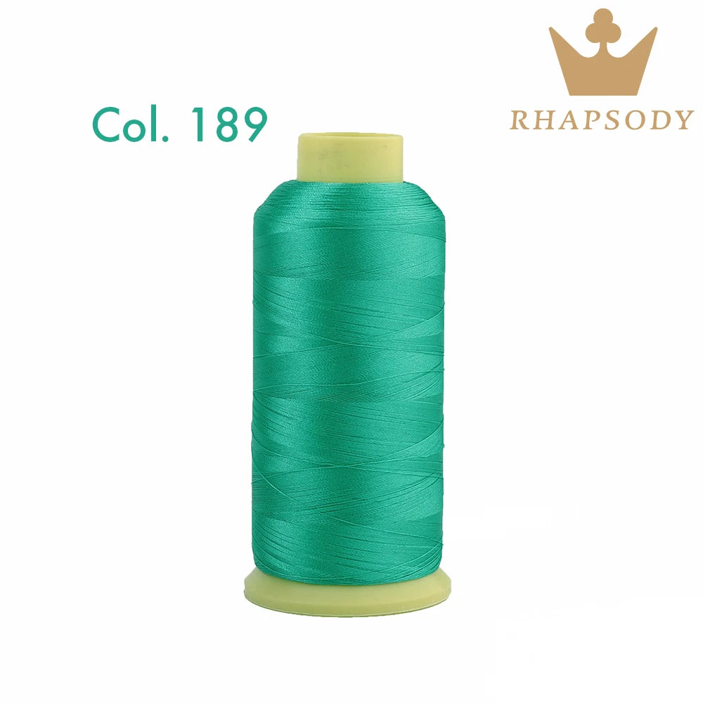 Bal apsody-Fil à broder en polyester, 5000m, 40WT, 120 tches, 200, pour machine à broder Brother Singer Janome Babylock, couture à domicile